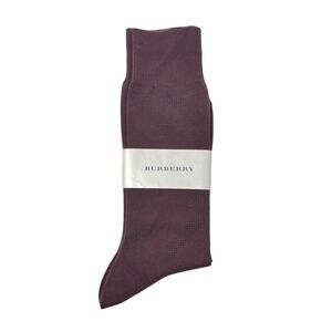 Burberry Dark Red Nova Dress Socks